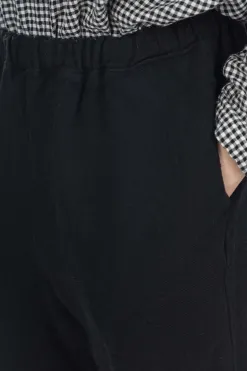 Discount A+Koloni Linen Straight Pants - Black