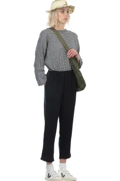 Discount A+Koloni Linen Straight Pants - Black