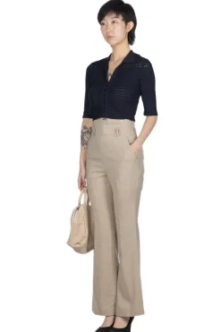 Best Mame Kurogouchi Linen Touch Triacetate Suits Trousers - Beige