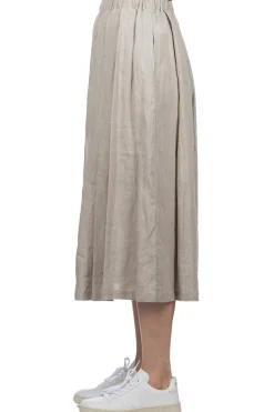 Discount Nofl Lithania Linen Tuck Skirt - Grey