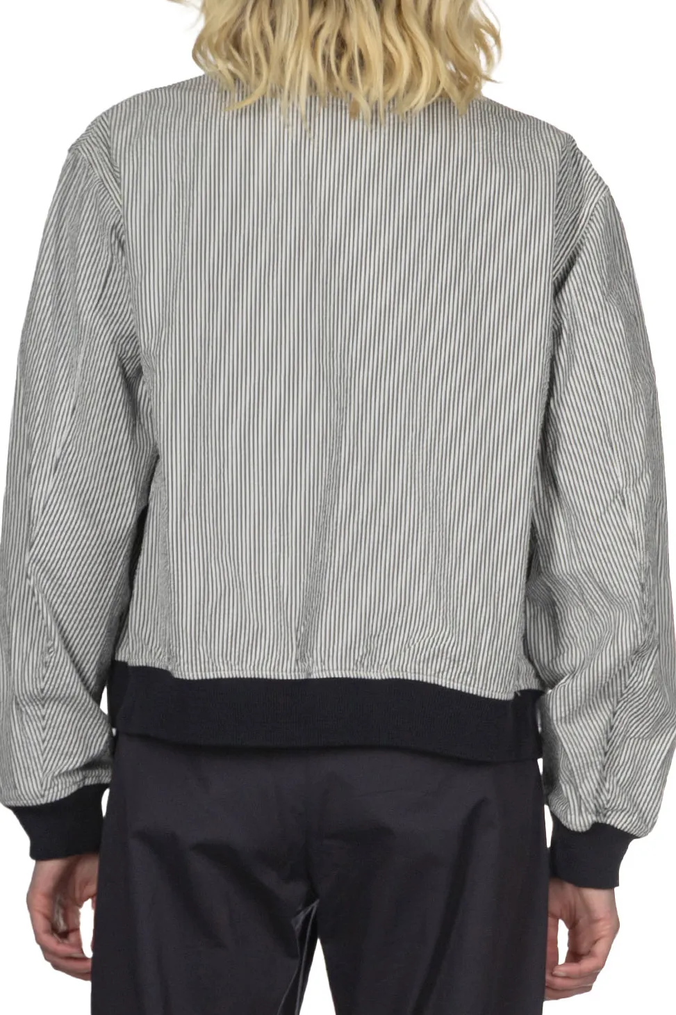 Outlet Engineered Garments LL Jacket - Navy Cotton Seersucker Stripe