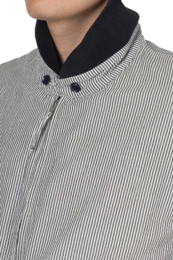 Outlet Engineered Garments LL Jacket - Navy Cotton Seersucker Stripe
