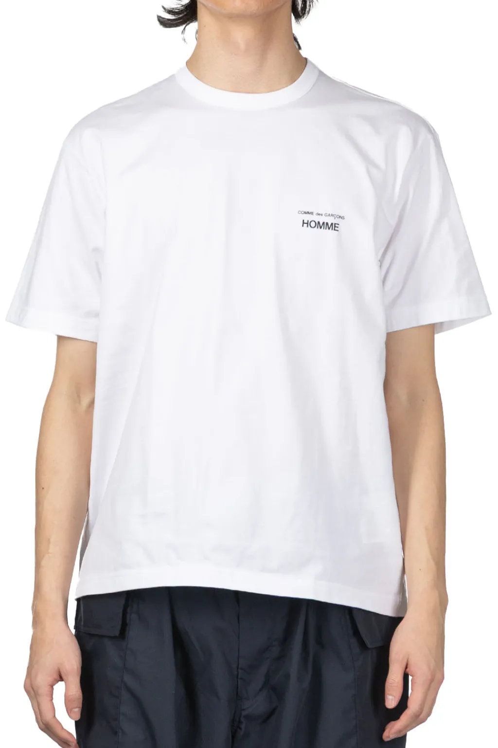 Outlet Comme Des Garcons Homme Logo SS T-Shirt - White