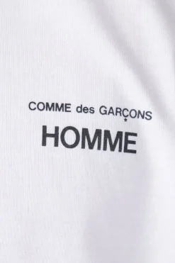 Outlet Comme Des Garcons Homme Logo SS T-Shirt - White
