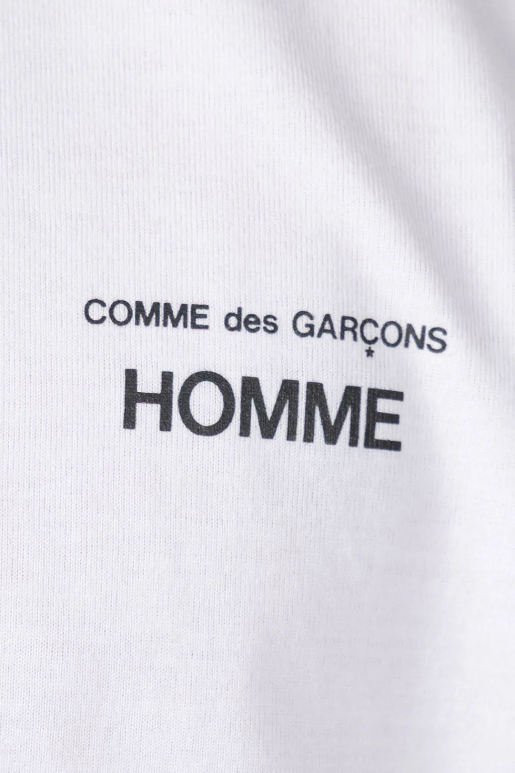 Outlet Comme Des Garcons Homme Logo SS T-Shirt - White