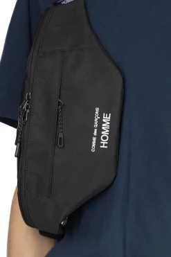 Best Comme Des Garcons Homme Logo Waist Bag - Black