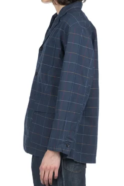 Outlet Engineered Garments Loiter Jacket - Navy CL Windowpane