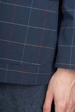 Outlet Engineered Garments Loiter Jacket - Navy CL Windowpane