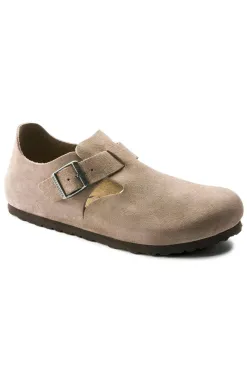 Hot Birkenstock London - Suede Taupe - Narrow