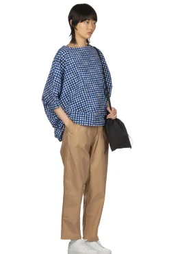 Online NARU Lone Ripple Check Shirt - Blue