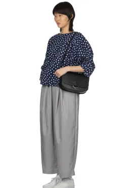 Online NARU Lone Ripple Dot Shirt - Navy x White