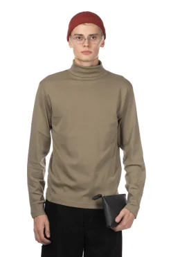 Hot LEMAIRE Long Sleeve Turtle Neck - Green Beige