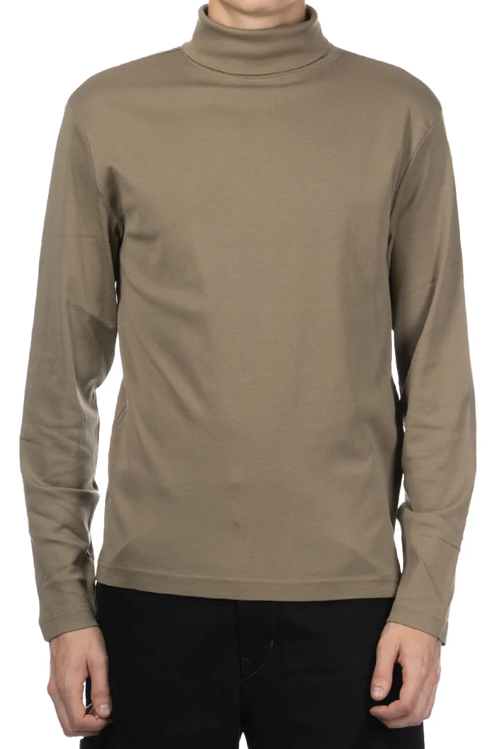 Hot LEMAIRE Long Sleeve Turtle Neck - Green Beige