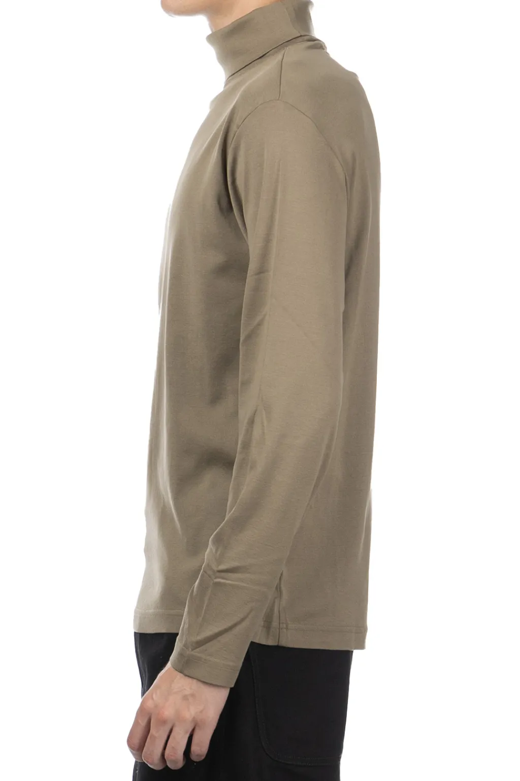 Hot LEMAIRE Long Sleeve Turtle Neck - Green Beige