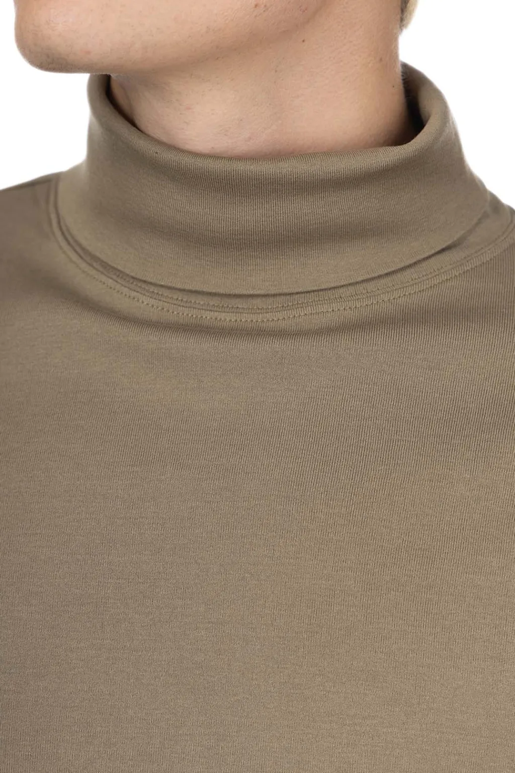 Hot LEMAIRE Long Sleeve Turtle Neck - Green Beige