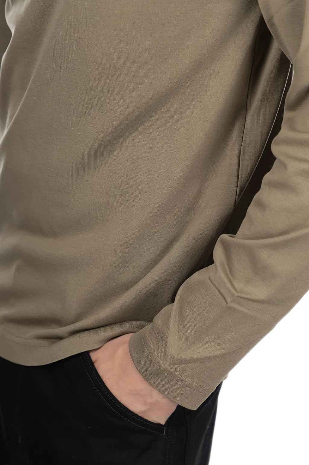 Hot LEMAIRE Long Sleeve Turtle Neck - Green Beige