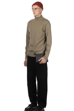 Hot LEMAIRE Long Sleeve Turtle Neck - Green Beige