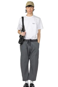 Fashion ts(s) Loose Fit Cropped Pants- Charcoal