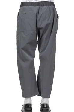 Fashion ts(s) Loose Fit Cropped Pants- Charcoal