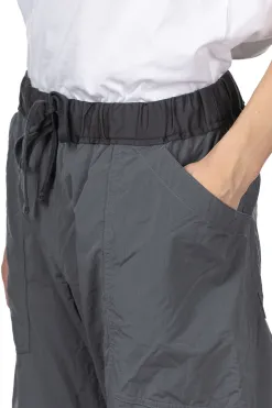Fashion ts(s) Loose Fit Cropped Pants- Charcoal