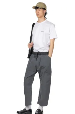Fashion ts(s) Loose Fit Cropped Pants- Charcoal