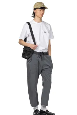 Fashion ts(s) Loose Fit Cropped Pants- Charcoal