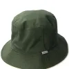 Best Cableami Loose Light Chino Bucket Hat Reversible - Olive / Lemon