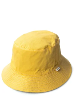 Fashion Cableami Loose Light Chino Bucket Hat Reversible - Olive / Lemon
