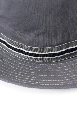 New Cableami Loose Light Chino Pork-Pie Hat - Grey