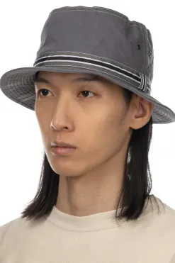 Clearance Cableami Loose Light Chino Pork-Pie Hat - Grey
