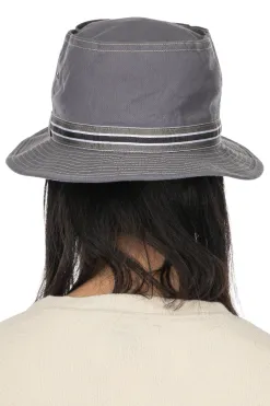 Clearance Cableami Loose Light Chino Pork-Pie Hat - Grey