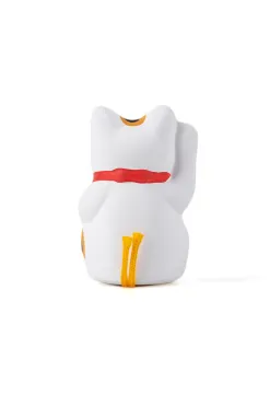 New Fukumaneki Lucky Cat 5cm/2' - White