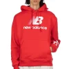 Online New Balance MADE in USA Logo Hoodie - Red