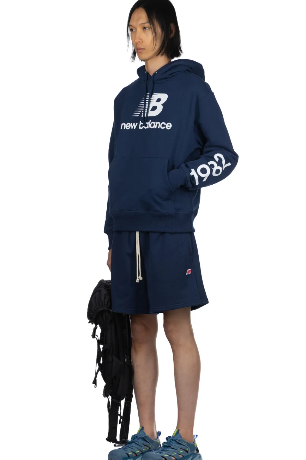 New New Balance MADE in USA Logo Hoodie - Natural Indigo