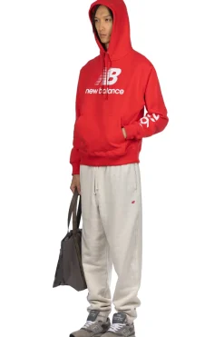 Online New Balance MADE in USA Logo Hoodie - Red
