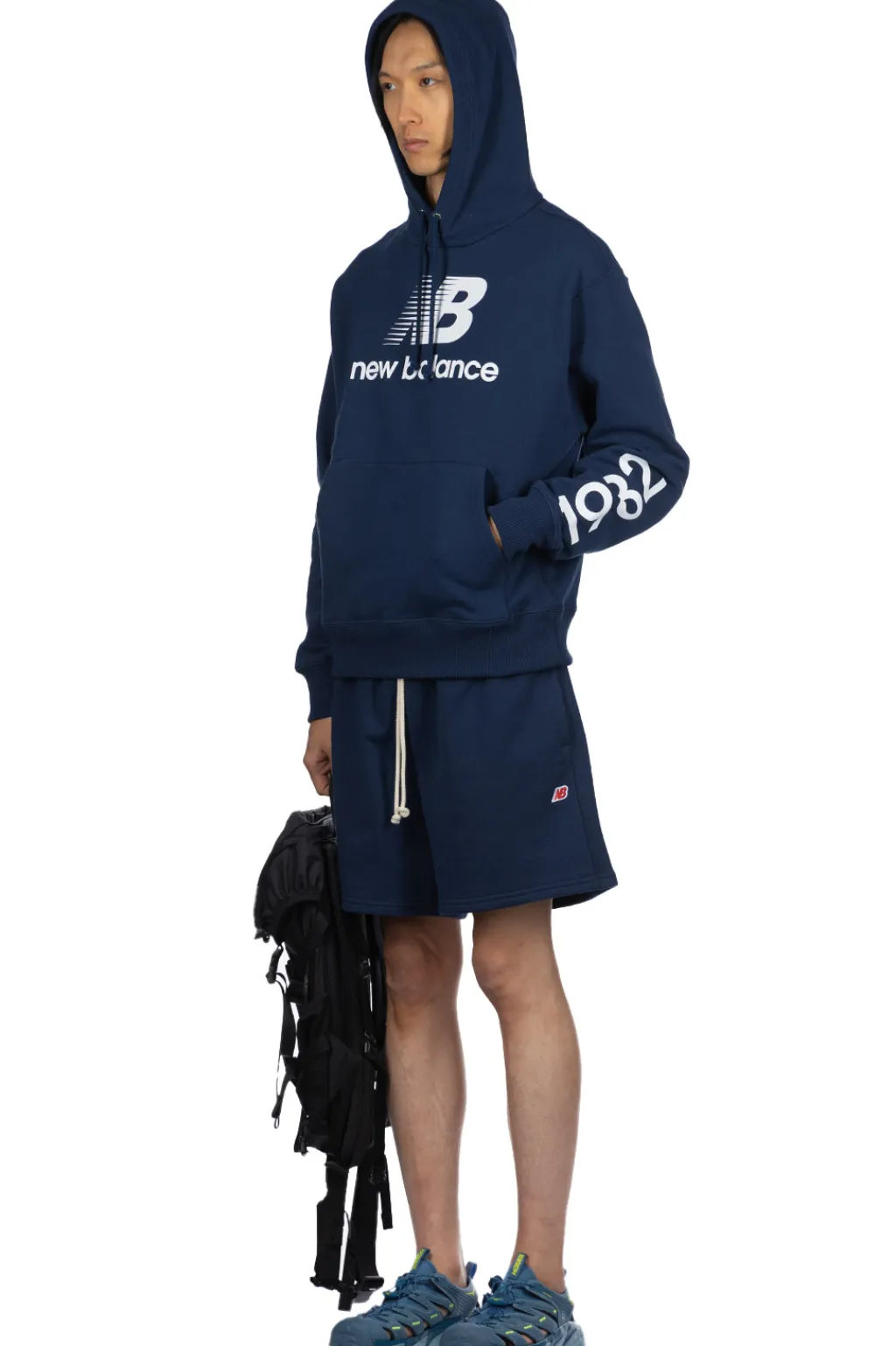 New New Balance MADE in USA Logo Hoodie - Natural Indigo