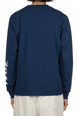 New New Balance MADE in USA Logo LS T-Shirt - Natural Indigo