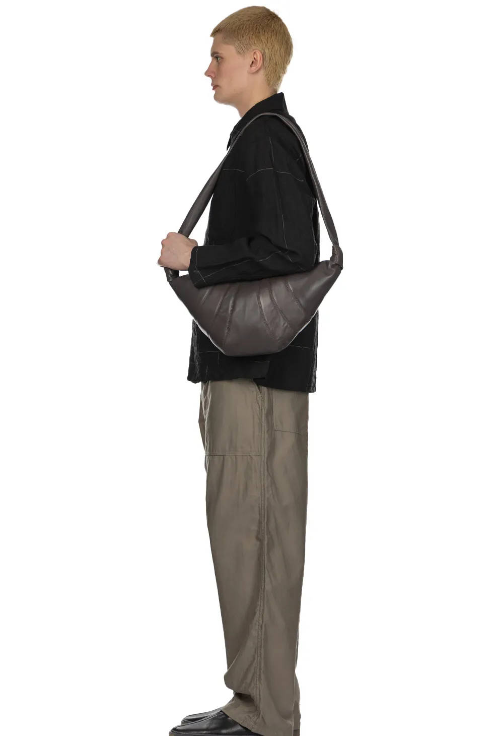 Sale LEMAIRE Medium Croissant Bag - Soft Nappa Leather - Mink