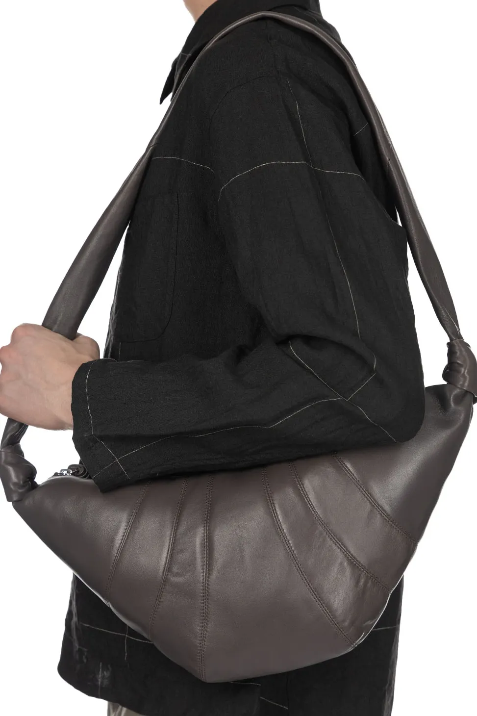 Sale LEMAIRE Medium Croissant Bag - Soft Nappa Leather - Mink