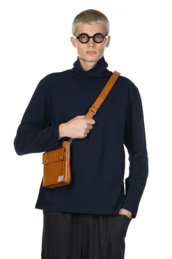 Online ts(s) Mellow Cotton Plain Jersey Turtle Neck Shirt-Navy