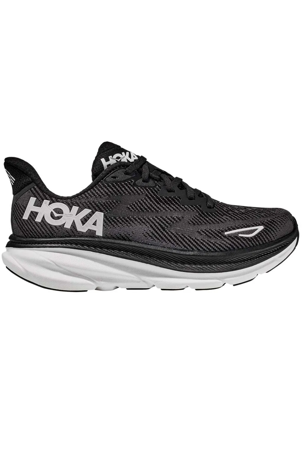 Sale Hoka Men Clifton 9 - Black x White