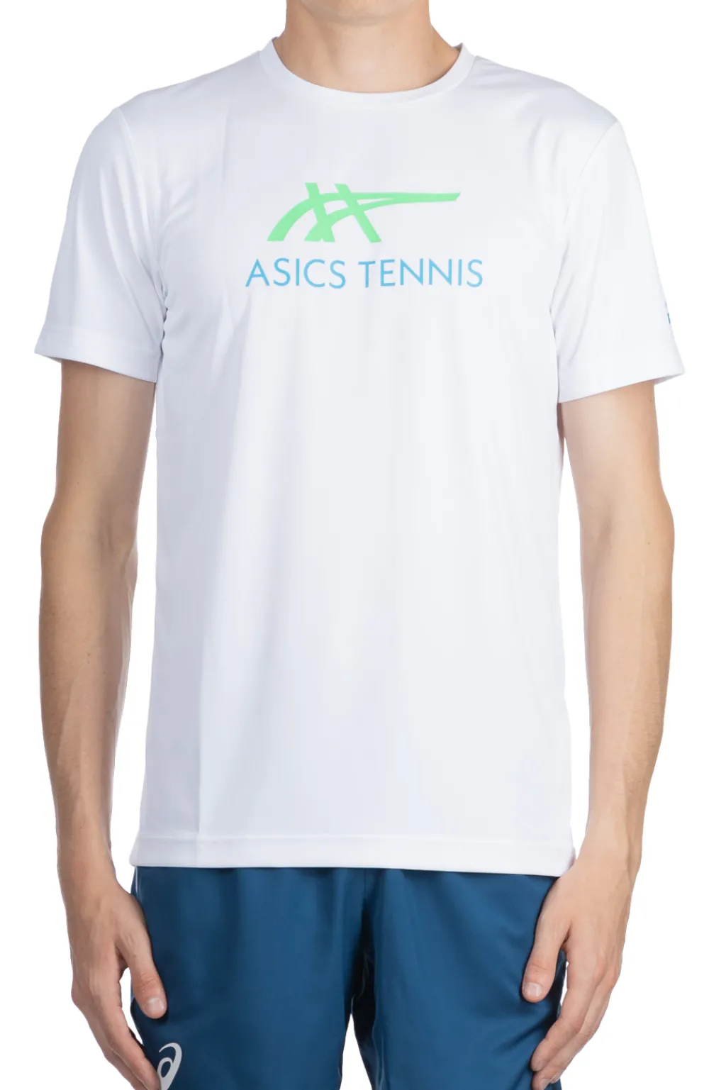 Hot Asics Men Court Graphic Tee-White