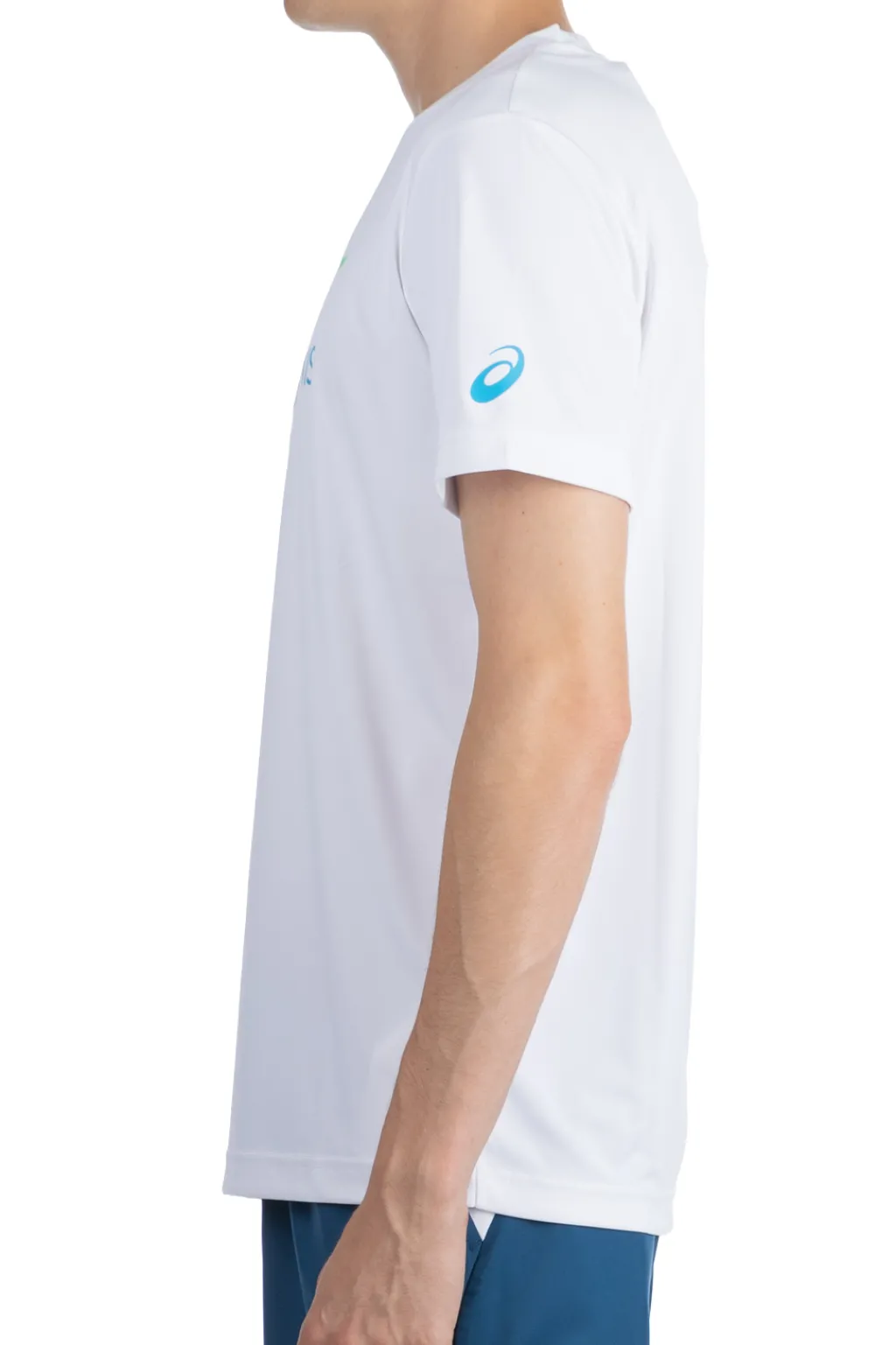 Hot Asics Men Court Graphic Tee-White
