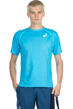Discount Asics Men Match Actibreeze SS Top-Mako Blue