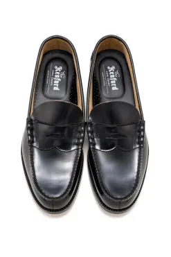 Outlet Kenford Fine Shoes Men's Coin Loafers - Black