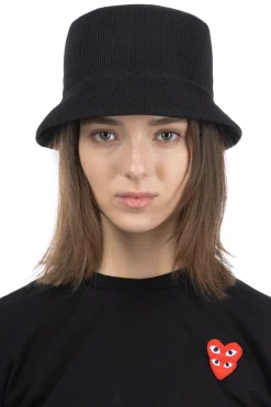Outlet CFCL Mesh Knit Bucket Hat - Black