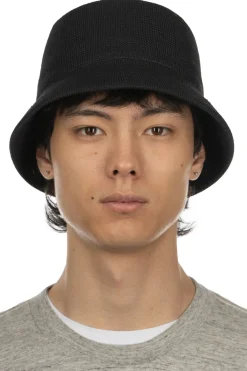 Hot CFCL Mesh Knit Bucket Hat - Black