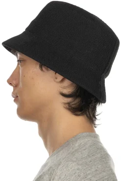 Hot CFCL Mesh Knit Bucket Hat - Black
