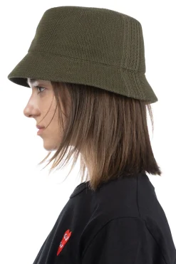 Clearance CFCL Mesh Knit Bucket Hat - Fern Green