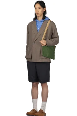 Fashion Manual Alphabet Mesh Oxford Comfort Jacket - Mocha